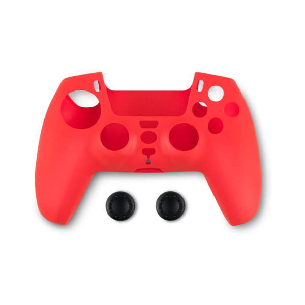 Spartan Gear Controller Silicon Skin Cover & Thumb Grips για PS5 (Κόκκινο)