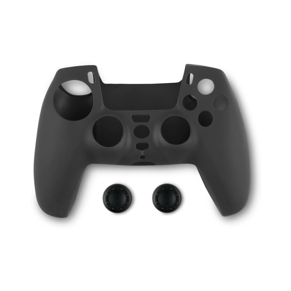 Spartan Gear Controller Silicon Skin Cover & Thumb Grips για PS5 (Μαύρο)