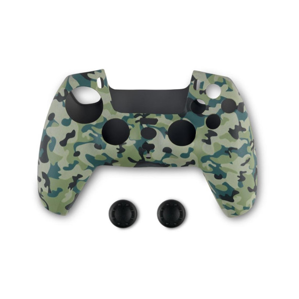 Spartan Gear Controller Silicon Skin Cover & Thumb Grips για PS5 (Camo)