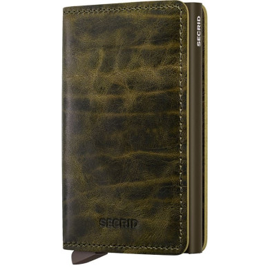Secrid Slimwallet Πορτοφόλι Dutch Martin Leather (Cedar)