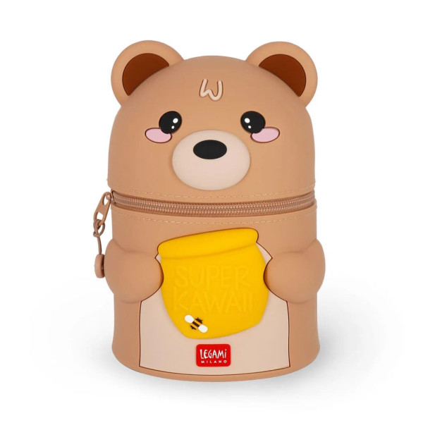 Legami SKA0002 Επιτραπέζια Θήκη Σιλικόνης για Στυλό Teddy Bear - Super Kawaii