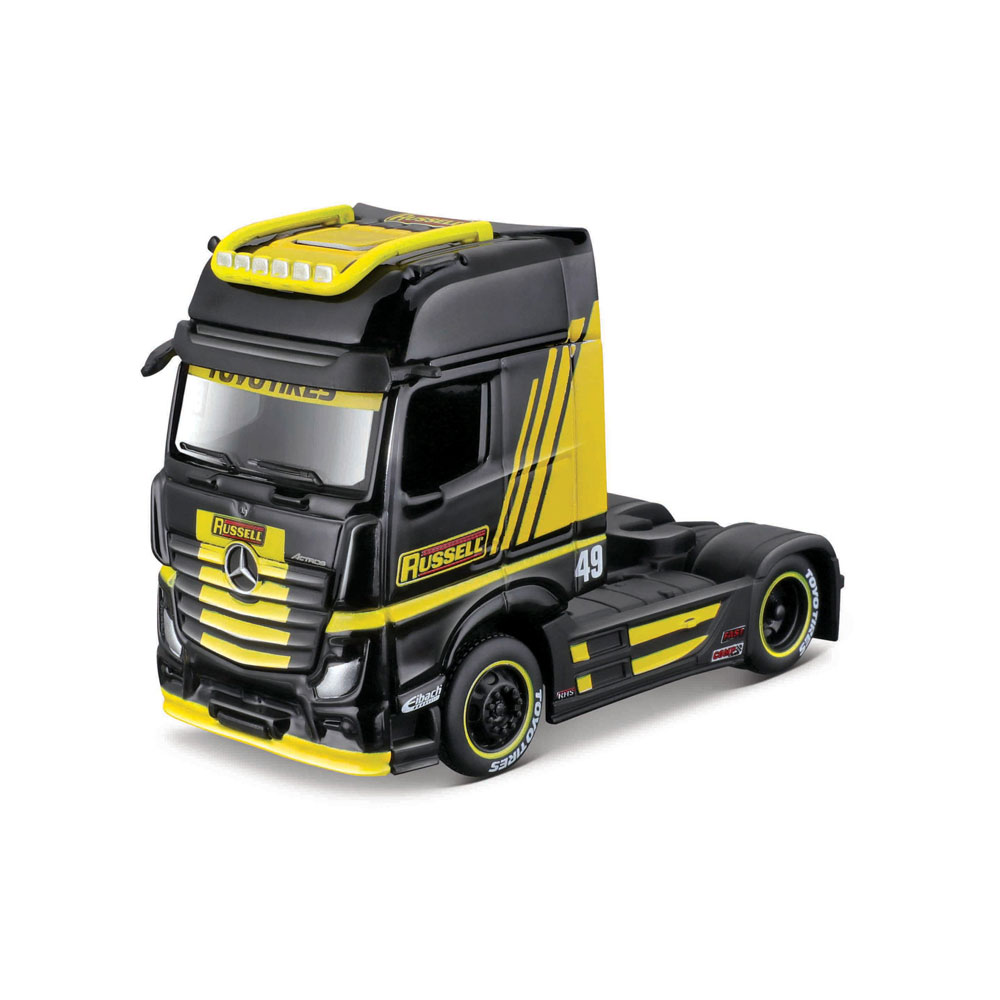 Maisto Design Custom Rigs Τράκτορας Mercedes-Benz Actros 1851 (Black/Yellow) 1/64