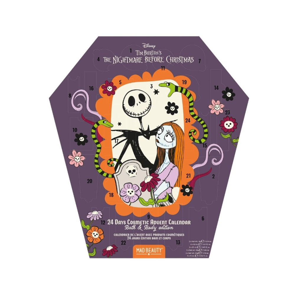 Mad Beauty Disney The Nightmare Before Christmas – 24 Days Bath, Body & Beauty Advent Calendar