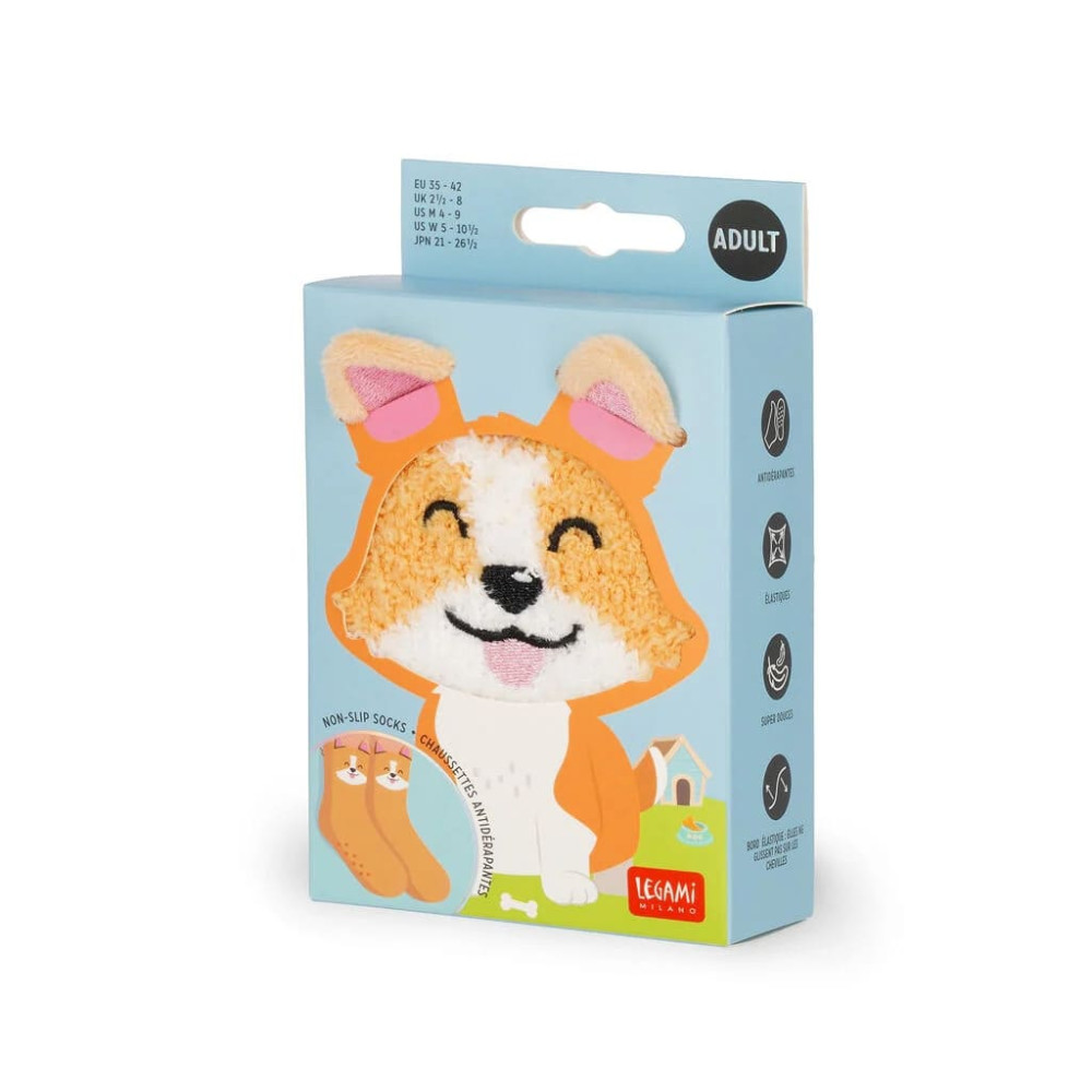 Legami Αντιολισθητικές κάλτσες για ενήλικες - Corgi - It's a Match!
