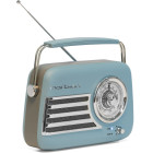 Φορητό ραδιόφωνο Retro με Bluetooth, USB & FM 30W - Madison Freesound VR40 (Μπλε Ματ)