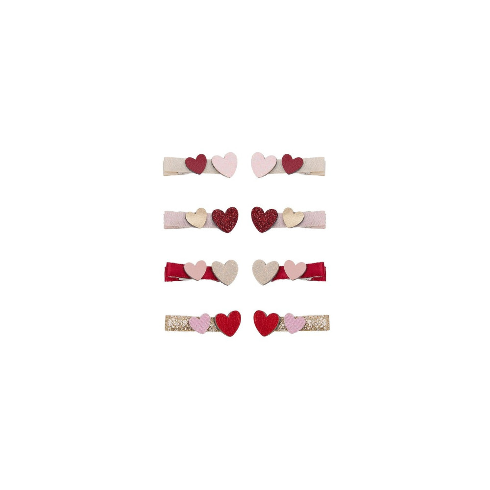 Mimi&Lula Teeny Weeny Heart Hair Clips (8 τμχ)