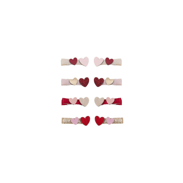 Mimi&Lula Teeny Weeny Heart Hair Clips (8 τμχ)
