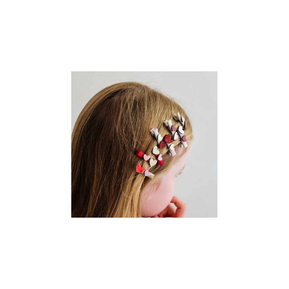 Mimi&Lula Teeny Weeny Heart Hair Clips (8 τμχ)