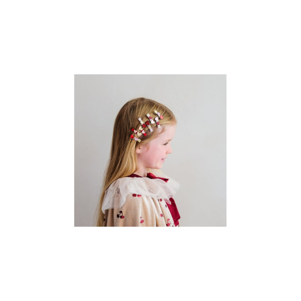 Mimi&Lula Teeny Weeny Heart Hair Clips (8 τμχ)