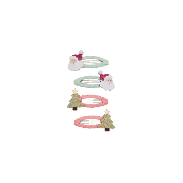 Mimi&Lula Santa and Christmas Tree Hair Clips (4 τμχ)