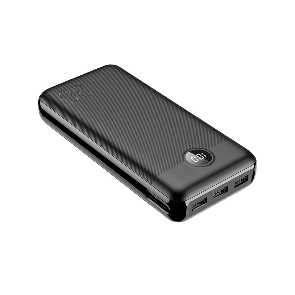 Veger L30 W3008PD Digital Display Power Bank 30000mAh PD 3.0 20W, USB-C, USB-A (Μαύρο)