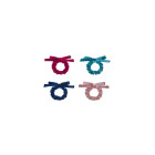 Mimi&Lula Blackberry Velvet Bow Scrunchies (4 τμχ)