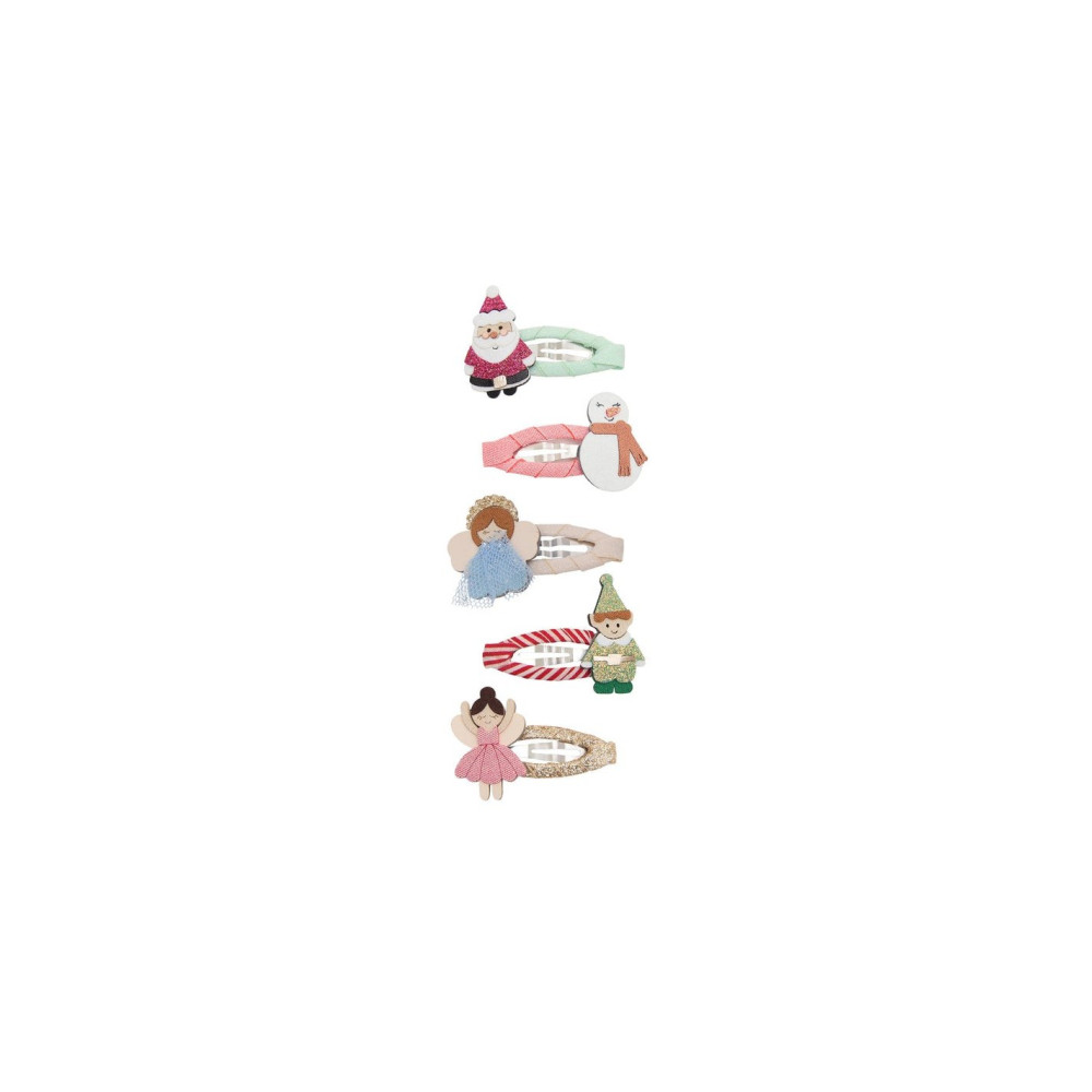 Mimi&Lula Cute Christmas Characters Mini Clips (5 τμχ)