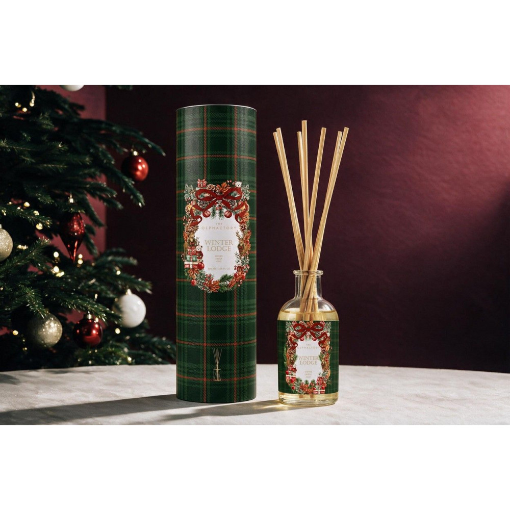 Ambientair Αρωματικό Xώρου με Sτικς 100ml Cedar & Οud, Winted Lodge Special Edition
