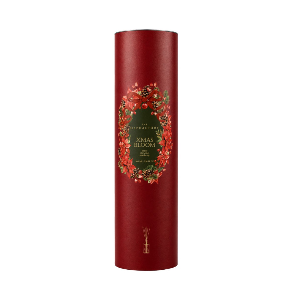 Ambientair Αρωματικό Xώρου με Sτικς 100ml Absolute Burgundy, Xmas Bloom Special Edition