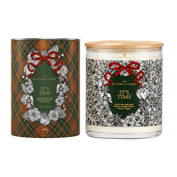 Ambientair Φυτικό Αρωματικό Κερί με Καπάκι 200gr Gingerbread, It's Time Special Edition