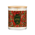 Ambientair Φυτικό Αρωματικό Κερί με Καπάκι 200gr Absolute Burgundy, Xmas Bloom Special Edition