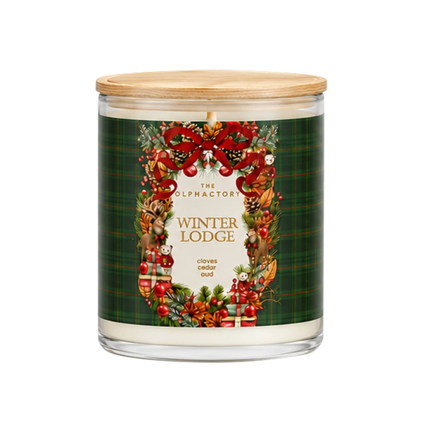 Ambientair Φυτικό Αρωματικό Κερί με Καπάκι 200gr Cedar & Οud, Winted Lodge Special Edition