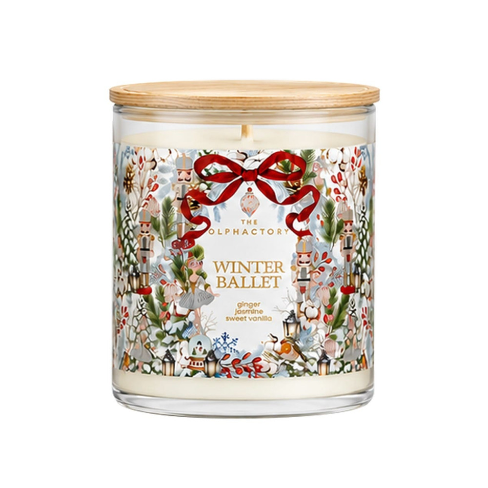 Ambientair Φυτικό Αρωματικό Κερί με Καπάκι 200gr Ginger Roll, Winter Ballet Special Edition