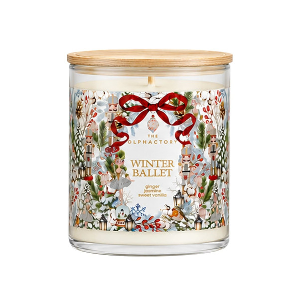 Ambientair Φυτικό Αρωματικό Κερί με Καπάκι 200gr Ginger Roll, Winter Ballet Special Edition