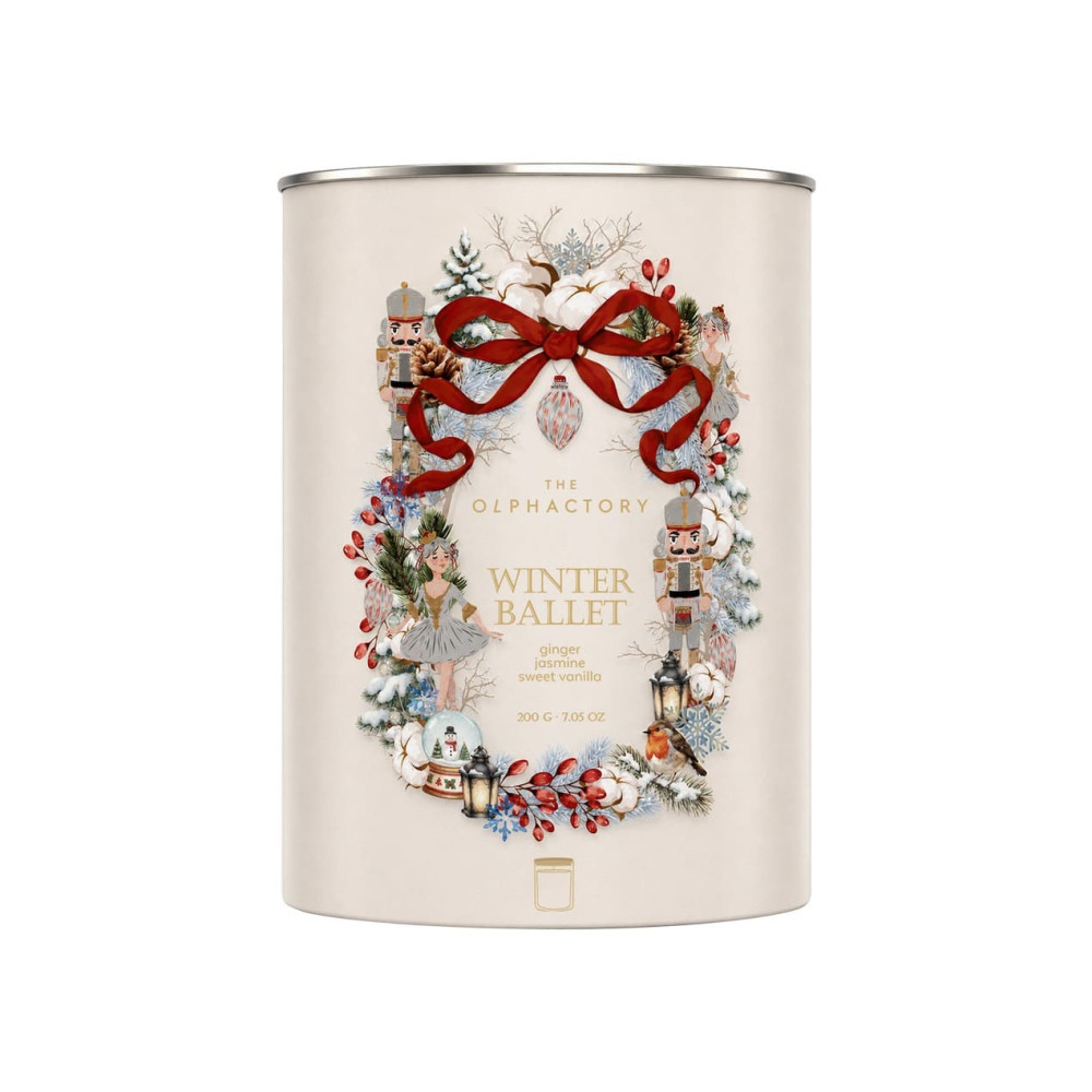 Ambientair Φυτικό Αρωματικό Κερί με Καπάκι 200gr Ginger Roll, Winter Ballet Special Edition