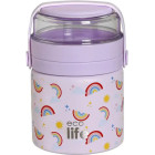 EcoLife Thermos Food Jar 450ml - Purple Rainbows