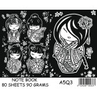 Color Velvet Σημειωματάριο Α5 Kokeshi