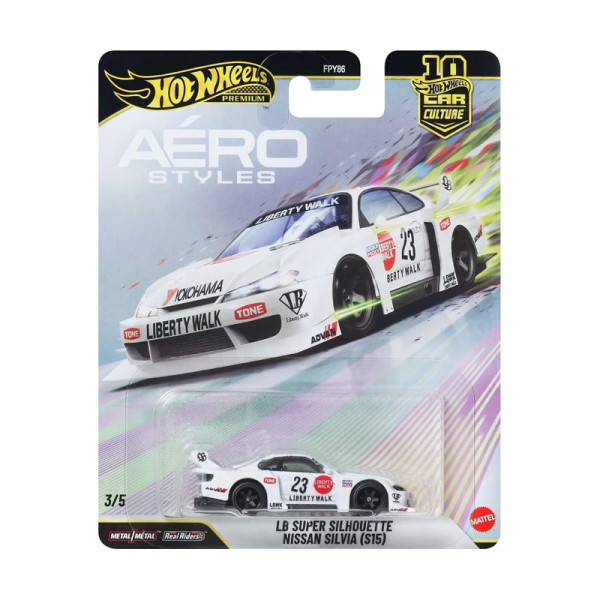 Mattel Hot Wheels Premium: Aero Styles - LB Super Silhouette Nissan Silvia (S15) (JKF34) Mattel Hot Wheels Premium: Aero Styles - LB Super Silhouette Nissan Silvia (S15) (JKF34)