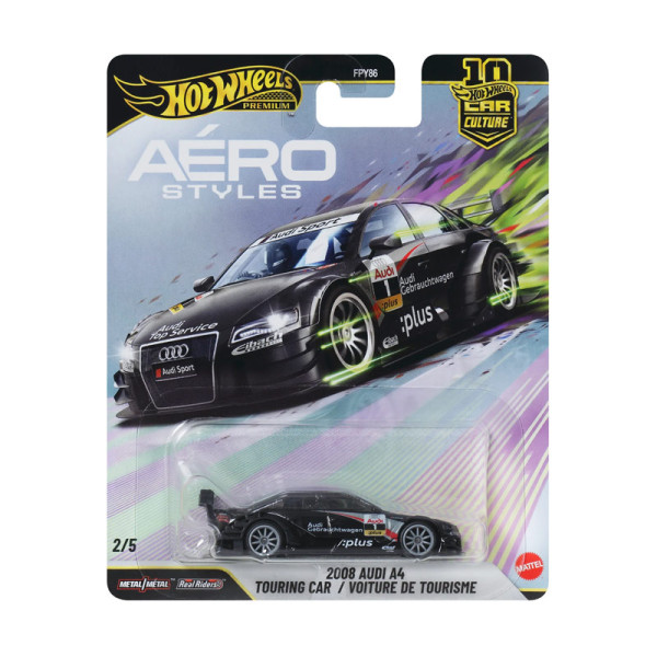 Mattel Hot Wheels Premium: Aero Styles - 2008 Audi A4 Touring Car / Voiture De Tourisme (JKF04) Mattel Hot Wheels Premium: Aero Styles - 2008 Audi A4 Touring Car / Voiture De Tourisme (JKF04)