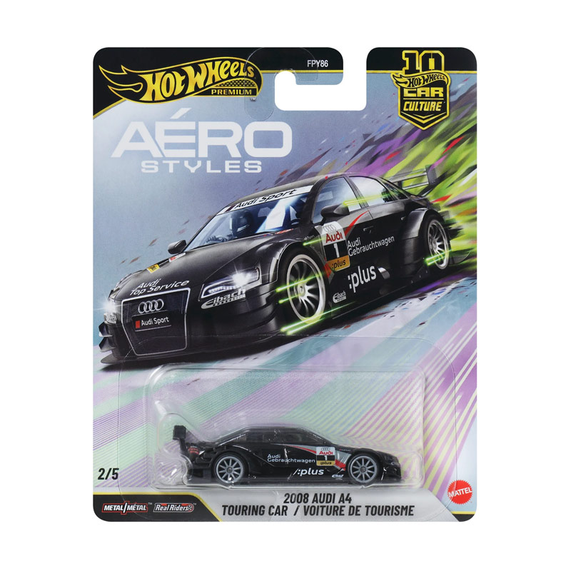 Mattel Hot Wheels Premium: Aero Styles - 2008 Audi A4 Touring Car / Voiture De Tourisme (JKF04) Mattel Hot Wheels Premium: Aero Styles - 2008 Audi A4 Touring Car / Voiture De Tourisme (JKF04)