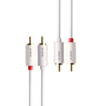 Prolink καλώδιο 2xRCA male σε 2xRCA male MP101 2m (Λευκό)