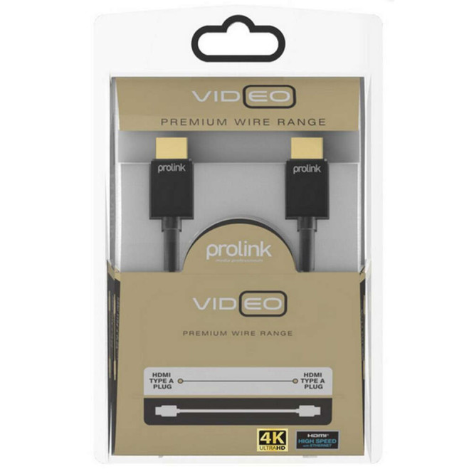 Prolink καλώδιο HDMI 2.0 Μ/Μ 4K UltraHD HMM280-0200 2m (Μαύρο)