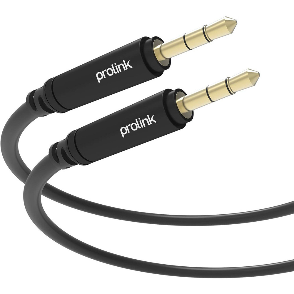 Prolink καλώδιο ήχου Jack 3,5mm male σε Jack 3,5mm male HMM105-0150 1.5m (Μαύρο)