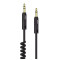 Prolink καλώδιο ήχου σπιράλ Jack 3,5mm male σε Jack 3,5mm male HMM105S-0200 2m (Μαύρο)