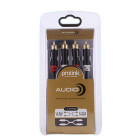 Prolink καλώδιο 2xRCA male σε 2xRCA male HMM101-0150 1.5m (Μαύρο)