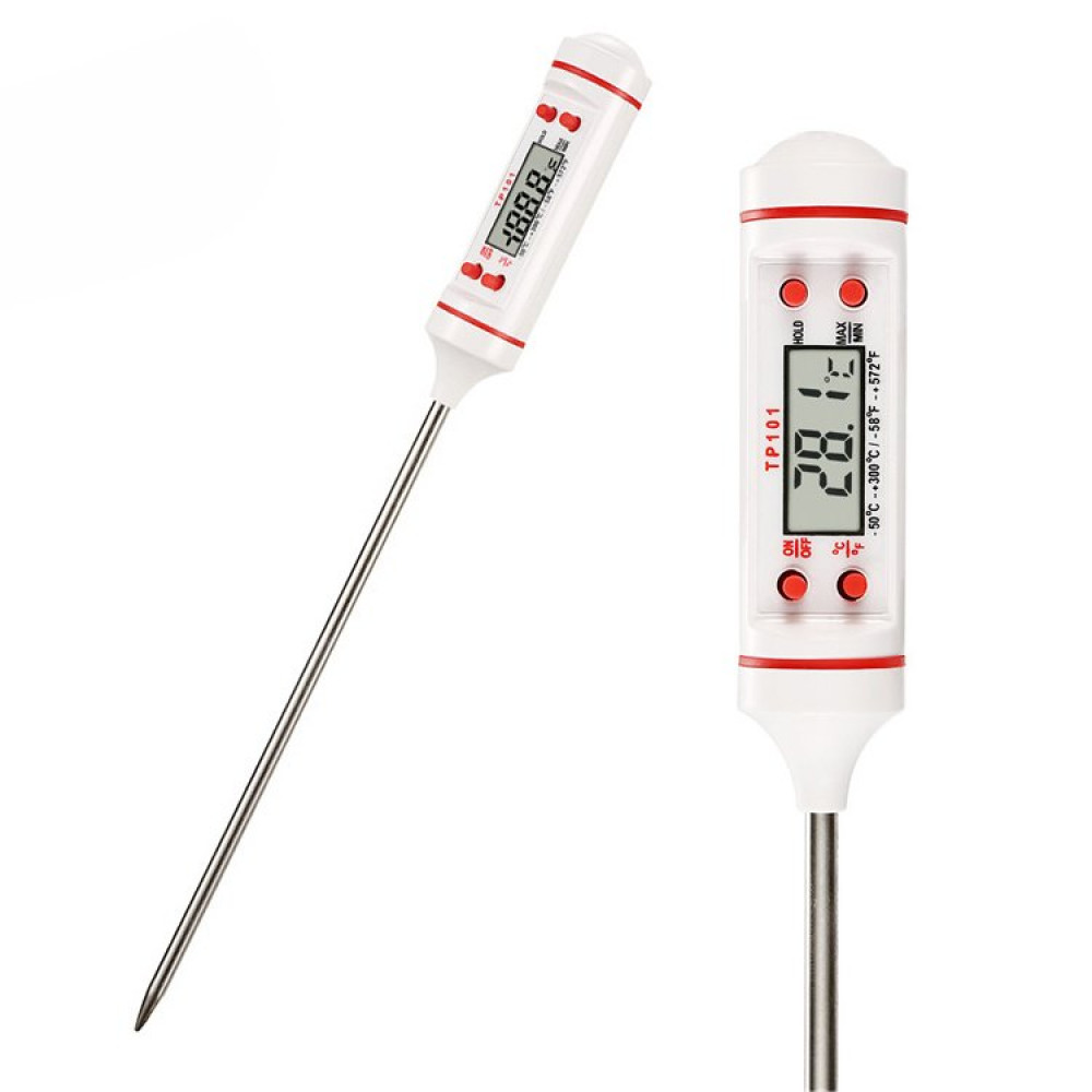 Ψηφιακό Θερμόμετρο Μαγειρικής με ακίδα TP101 (Λευκό)