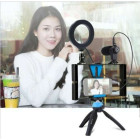 Puluz PKT3026L φωτογραφική πλατφόρμα Vlog με Ring Led Light για smartphones (Μαύρο)
