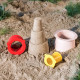 Quut Κουβαδάκια για Πύργους στην Άμμο Cherry / Banana Pink
