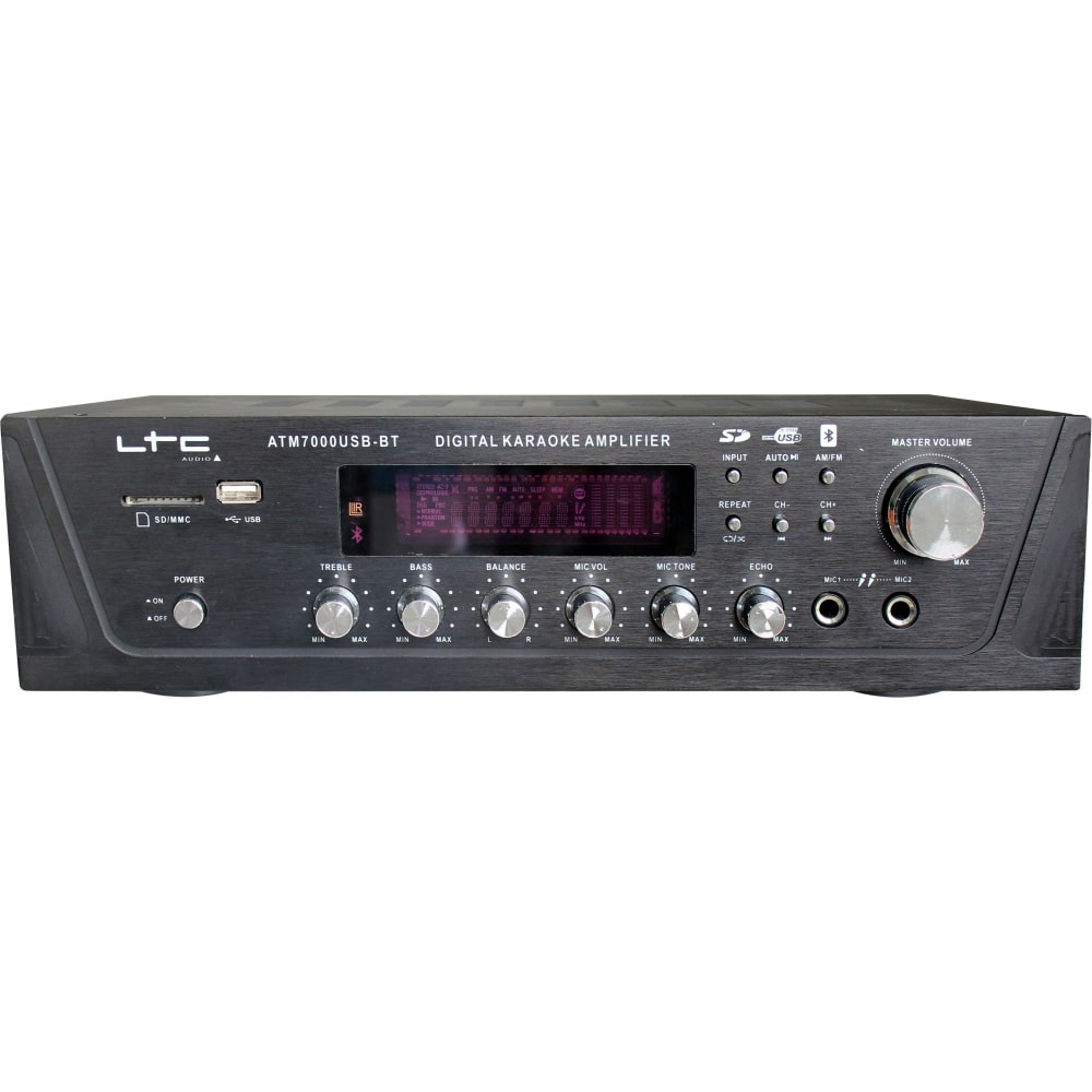 Ραδιοενισχυτής KARAOKE με USB/SD, BLUETOOTH - LTC Audio - ATM-7000USB-BT