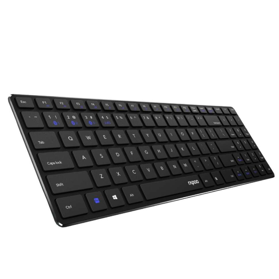 Rapoo 9300M Ασύρματο Combo Set, Multi-mode, Ultra-Slim, GR (Μαύρο)