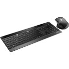 Rapoo 9900M Ασύρματο Combo Set, Multi-mode, Ultra-Slim, US (Μαύρο)