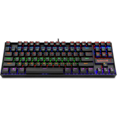 Redragon K552 RGB Kumara Ενσύρματο Μηχανικό Gaming πληκτρολόγιο (Μαύρο)