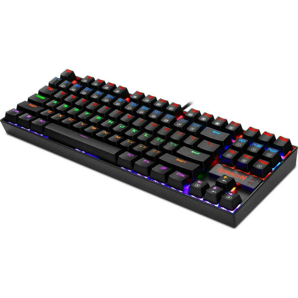 Redragon K552 RGB Kumara Ενσύρματο Μηχανικό Gaming πληκτρολόγιο (Μαύρο)