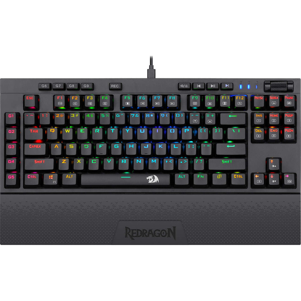 Redragon K588 Broadsword Ενσύρματο Μηχανικό Gaming πληκτρολόγιο (Μαύρο)