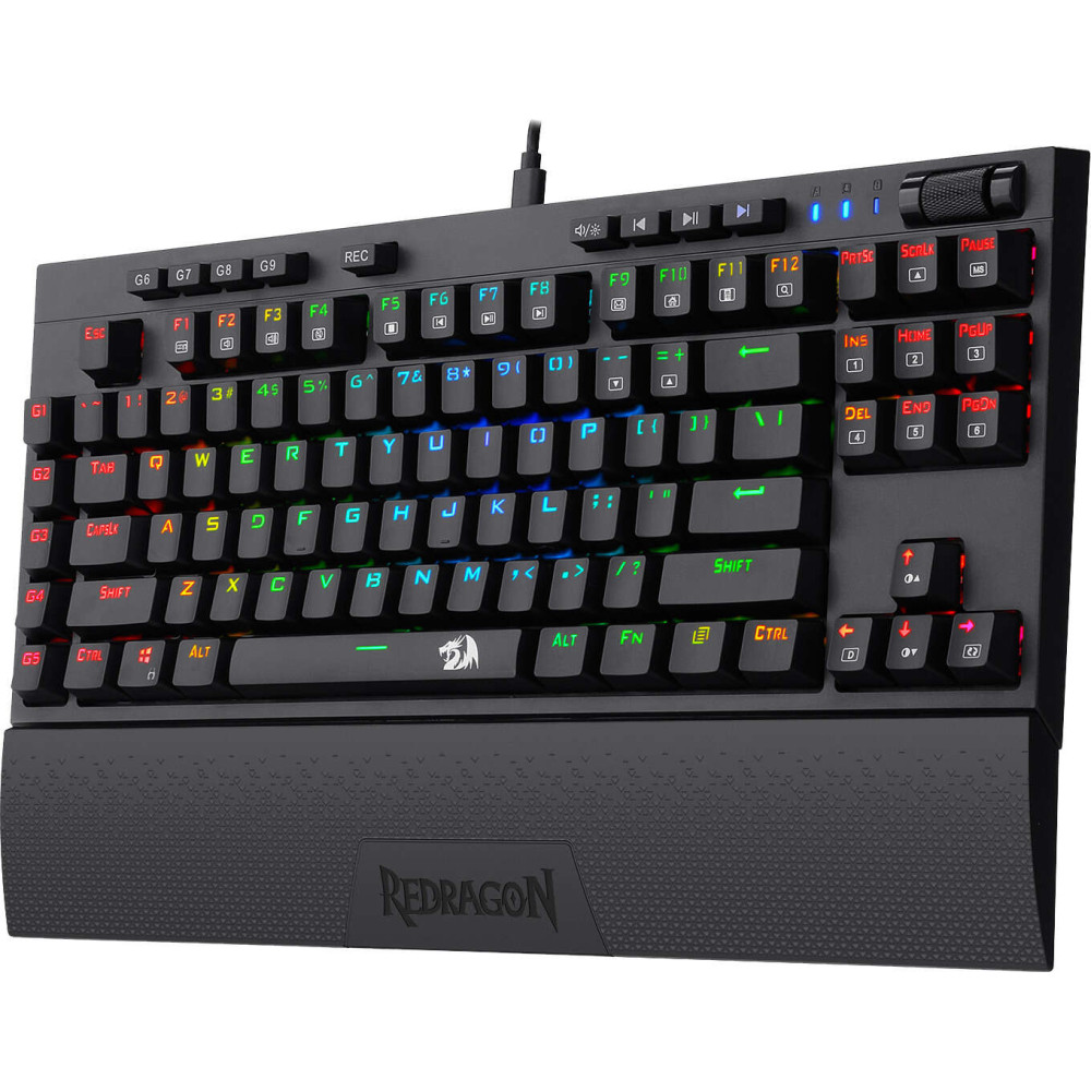 Redragon K588 Broadsword Ενσύρματο Μηχανικό Gaming πληκτρολόγιο (Μαύρο)