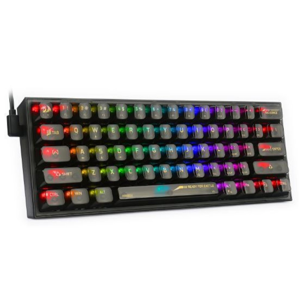 Redragon K617-CTB Fizz RGB Ενσύρματο Μηχανικό Gaming πληκτρολόγιο (Μαύρο)