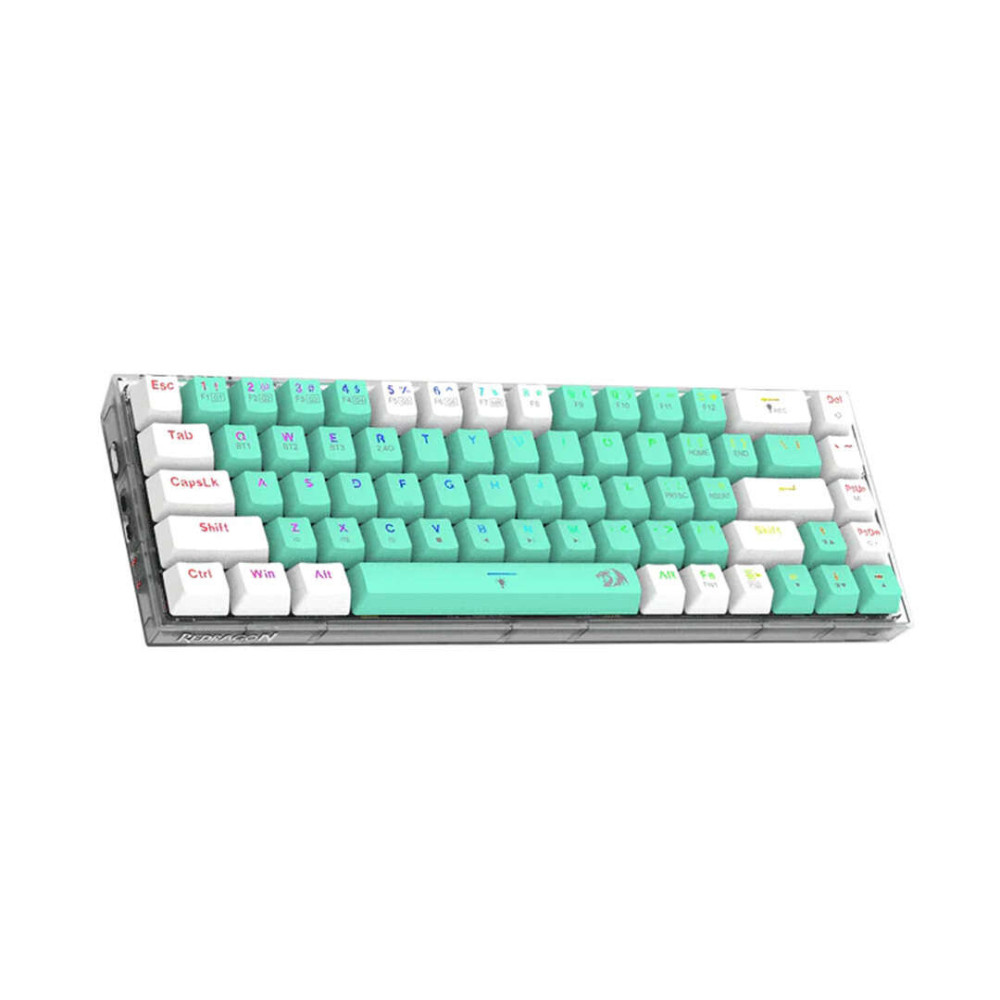 Redragon K631RGB-PRO-GW Ασύρματο Μηχανικό Gaming πληκτρολόγιο (Green/White)