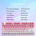 Redragon K645W-GP-RGB Ενσύρματο Gaming Μηχανικό πληκτρολόγιο (Ροζ)