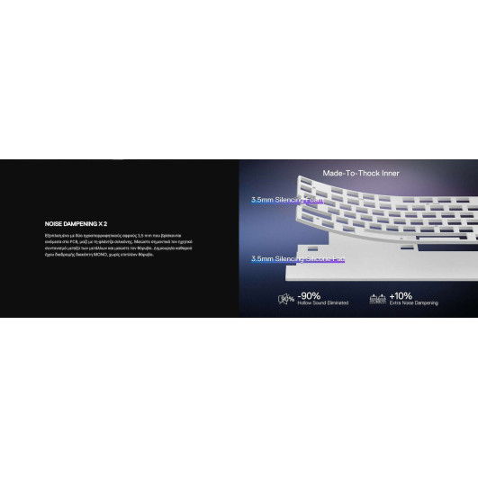 Redragon UCAL PRO K673CPG-RGB-PRO Ασύρματο Μηχανικό Gaming πληκτρολόγιο