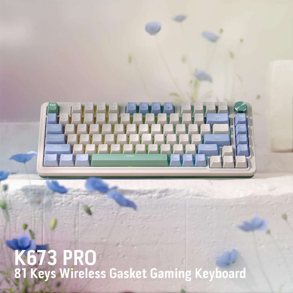 Redragon UCAL PRO K673CPG-RGB-PRO Ασύρματο Μηχανικό Gaming πληκτρολόγιο